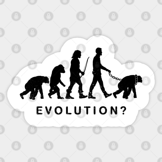 Sad evolution of man Sticker by albertocubatas